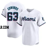 Xavier Edwards Youth Miami Marlins White Limited Home Jersey