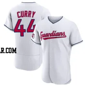 Xzavion Curry Men's Cleveland Guardians White Authentic Home Jersey