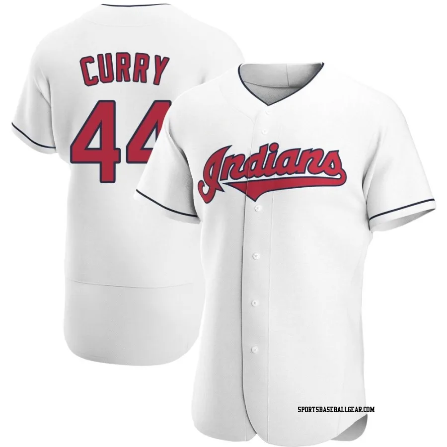 Xzavion Curry Men's Cleveland Guardians White Authentic Home Jersey