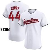 Xzavion Curry Men's Cleveland Guardians White Elite Home Jersey