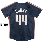 Xzavion Curry Toddler Cleveland Guardians Navy Limited Preschool & 2024 City Connect Jersey