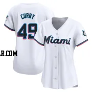 Xzavion Curry Women's Miami Marlins White Limited Home Jersey