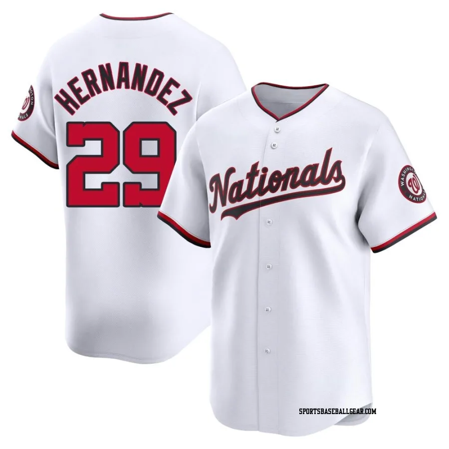 Yadiel Hernandez Men's Washington Nationals White Limited Home Jersey