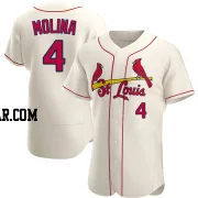 Yadier Molina Men's St. Louis Cardinals Cream Authentic Alternate Jersey