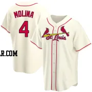 Yadier Molina Men's St. Louis Cardinals Cream Replica Alternate Jersey