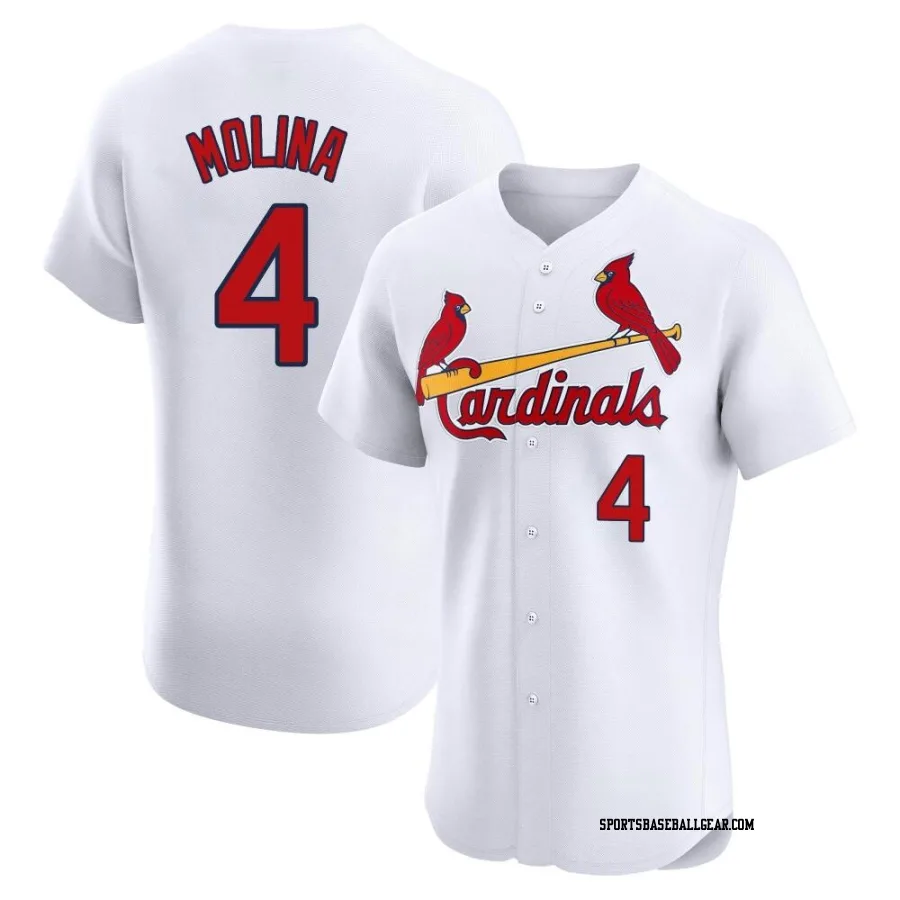 Yadier Molina Men's St. Louis Cardinals White Elite Home Jersey