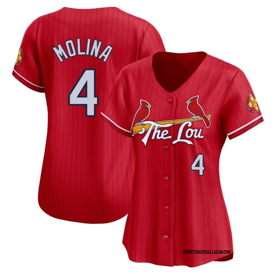 Yadier Molina Women's St. Louis Cardinals Red Limited 2024 City Connect Jersey