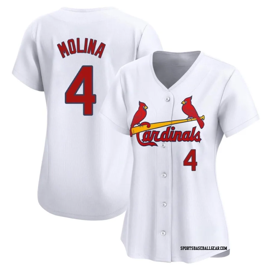 Yadier Molina Women's St. Louis Cardinals White Limited Home Jersey