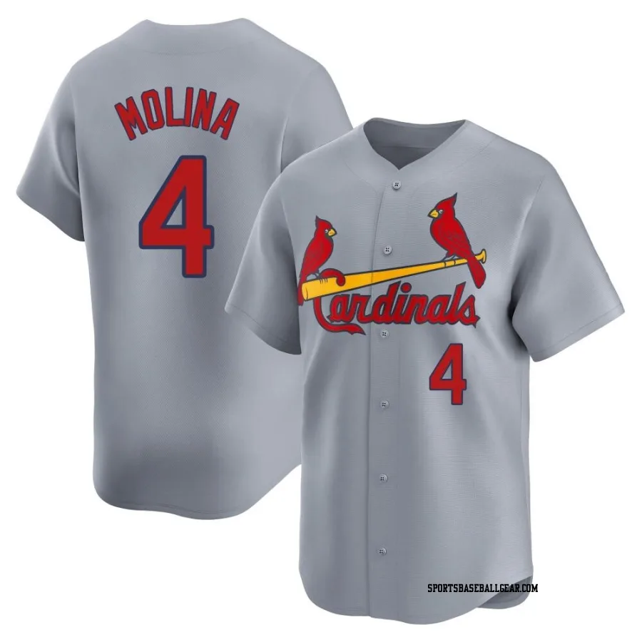 Yadier Molina Youth St. Louis Cardinals Gray Limited Away Jersey