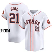 Yainer Diaz Men's Houston Astros White Limited Home Jersey