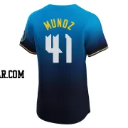 Yairo Munoz Men's Philadelphia Phillies Blue Elite 2024 City Connect Jersey