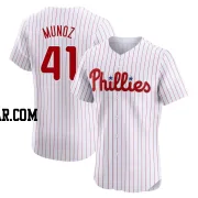 Yairo Munoz Men's Philadelphia Phillies White Elite Home Jersey