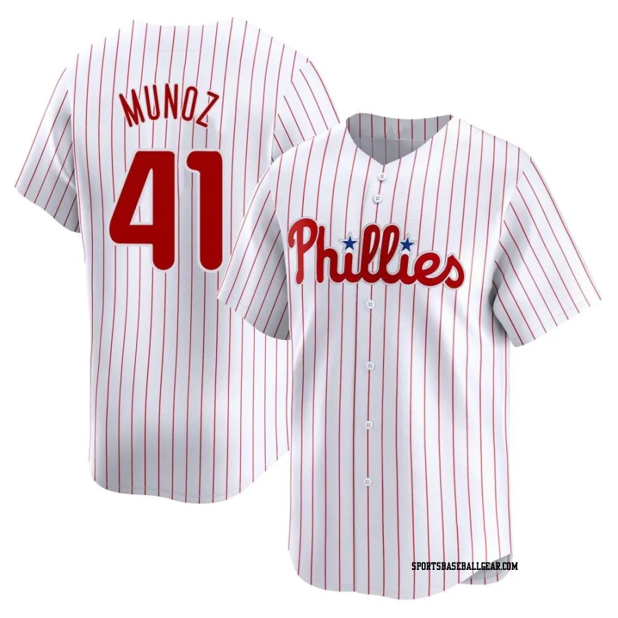 Yairo Munoz Youth Philadelphia Phillies White Limited Home Jersey