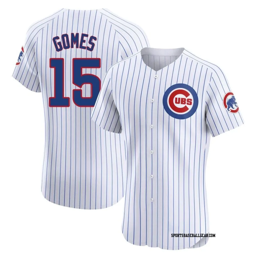 Yan Gomes Men's Chicago Cubs White Elite Home Jersey