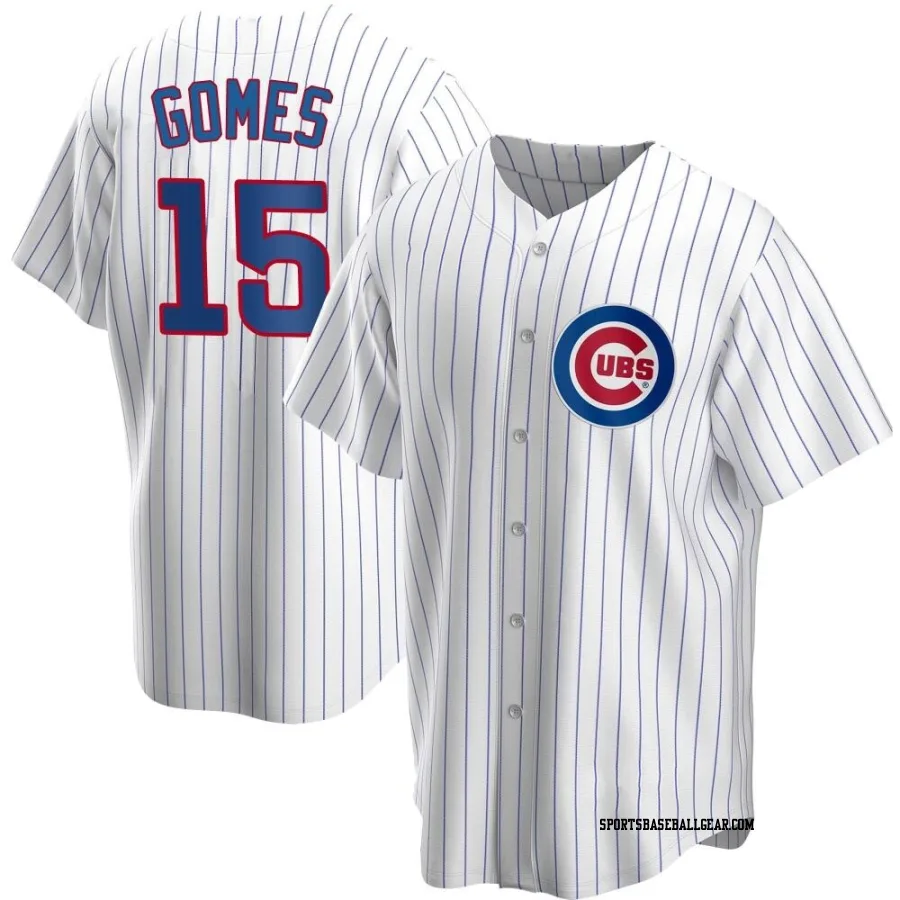 Yan Gomes Men's Chicago Cubs White Replica Home Jersey