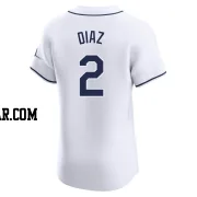 Yandy Diaz Men's Tampa Bay Rays White Elite Home Jersey