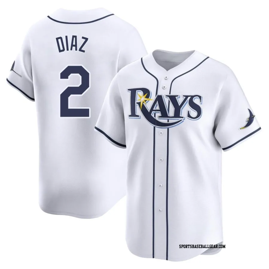 Yandy Diaz Men's Tampa Bay Rays White Limited Home Jersey