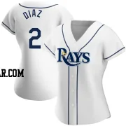 Yandy Diaz Women's Tampa Bay Rays White Authentic Home Jersey