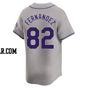 Yanquiel Fernandez Men's Colorado Rockies Gray Limited Road Jersey