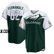 Yanquiel Fernandez Men's Colorado Rockies Green Replica 2022 City Connect Jersey