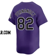 Yanquiel Fernandez Youth Colorado Rockies Purple Limited Alternate Jersey