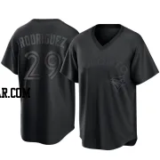 Yariel Rodriguez Men's Toronto Blue Jays Black Replica Pitch Fashion Jersey