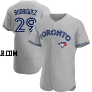 Yariel Rodriguez Men's Toronto Blue Jays Gray Authentic Road Jersey