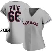 Yasiel Puig Women's Cleveland Guardians Gray Authentic Road Jersey