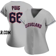 Yasiel Puig Women's Cleveland Guardians Gray Authentic Road Jersey