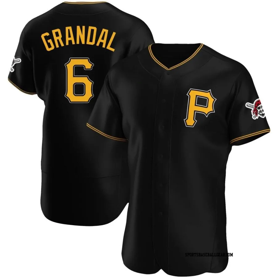 Yasmani Grandal Men's Pittsburgh Pirates Black Authentic Alternate Jersey