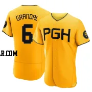 Yasmani Grandal Men's Pittsburgh Pirates Gold Authentic 2023 City Connect Jersey