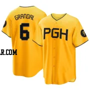 Yasmani Grandal Men's Pittsburgh Pirates Gold Replica 2023 City Connect Jersey