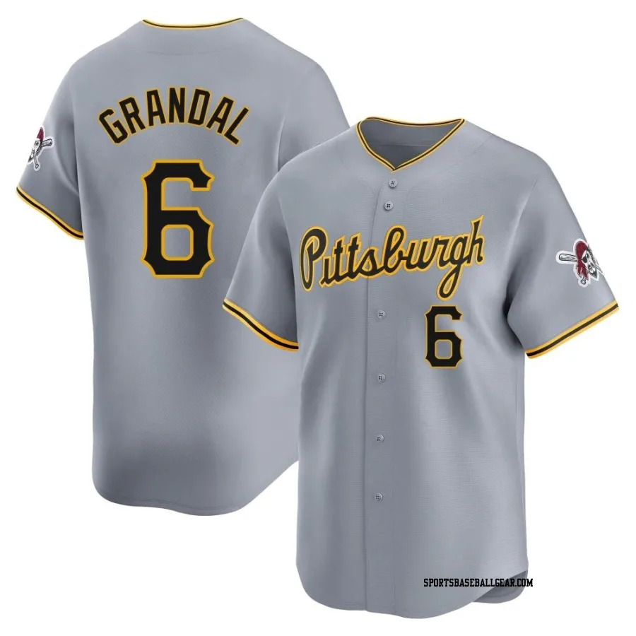 Yasmani Grandal Men's Pittsburgh Pirates Gray Limited Away Jersey