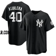 Yedrinson Aguilera Men's New York Yankees Black/White Replica Jersey