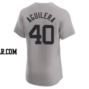 Yedrinson Aguilera Men's New York Yankees Gray Elite Road Jersey