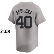 Yedrinson Aguilera Men's New York Yankees Gray Limited Away Jersey