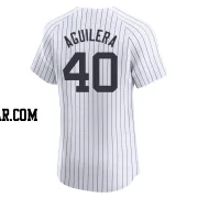 Yedrinson Aguilera Men's New York Yankees White Elite Home Jersey