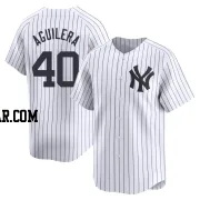 Yedrinson Aguilera Men's New York Yankees White Limited Yankee Home Jersey