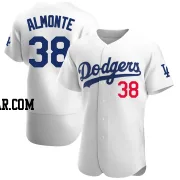 Yency Almonte Men's Los Angeles Dodgers White Authentic Home Jersey