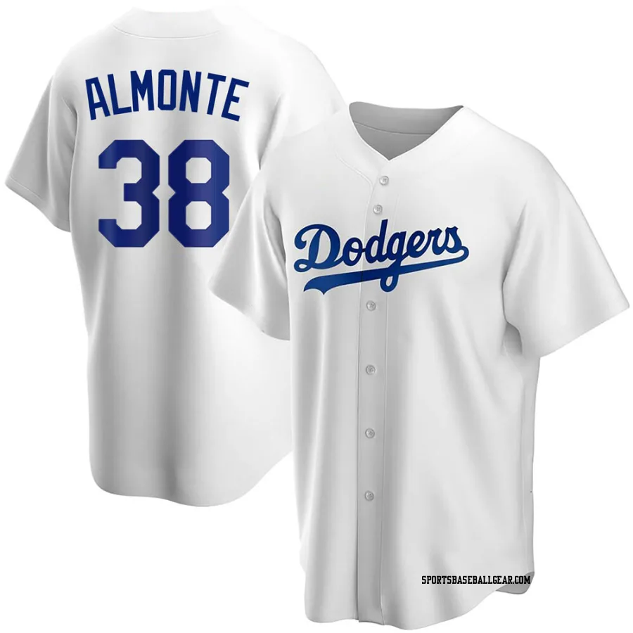 Yency Almonte Men's Los Angeles Dodgers White Replica Home Jersey