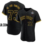 Yerry de los Santos Men's New York Yankees Black Authentic Snake Skin City 2024 World Series Jersey