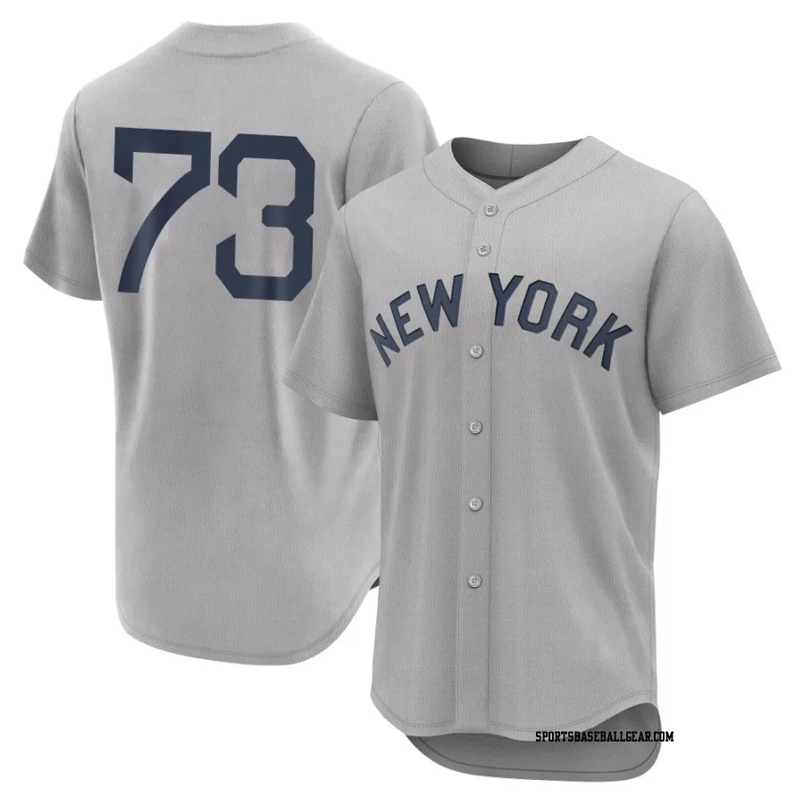 Yerry de los Santos Men's New York Yankees Gray Authentic 2021 Field of Dreams Jersey