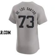 Yerry de los Santos Men's New York Yankees Gray Elite Road 2024 World Series Jersey