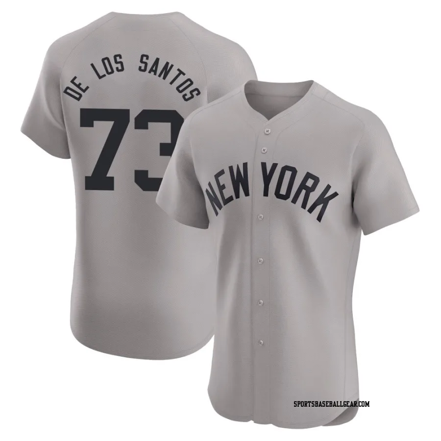 Yerry de los Santos Men's New York Yankees Gray Elite Road Jersey