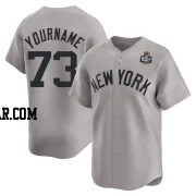 Yerry de los Santos Men's New York Yankees Gray Limited Away 2024 World Series Jersey