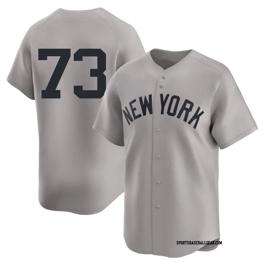 Yerry de los Santos Men's New York Yankees Gray Limited Away 2nd Jersey