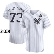 Yerry de los Santos Men's New York Yankees White Elite Home 2024 World Series Jersey