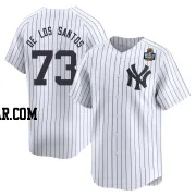 Yerry de los Santos Men's New York Yankees White Limited Yankee Home 2024 World Series Jersey