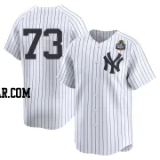 Yerry de los Santos Men's New York Yankees White Limited Yankee Home 2nd 2024 World Series Jersey