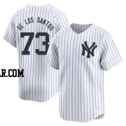 Yerry de los Santos Men's New York Yankees White Limited Yankee Home Jersey